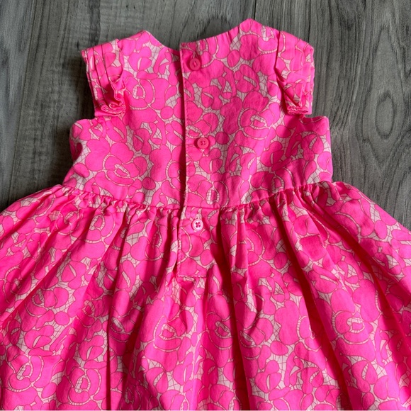 Carters Baby Girl Special Occasion Pink Summer sleeveless Dress Size 6 months - Picture 6 of 9